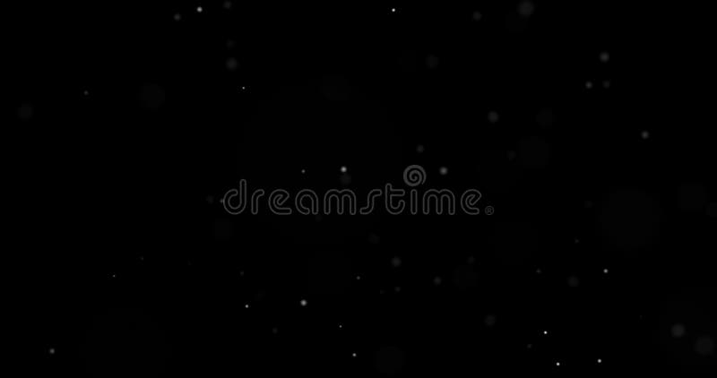 Particule de praf alb-lumină, atât lumină, cât și lumină strălucitoare pe fond negru, praf abstract sau particule de zăpadă care c vector illustration