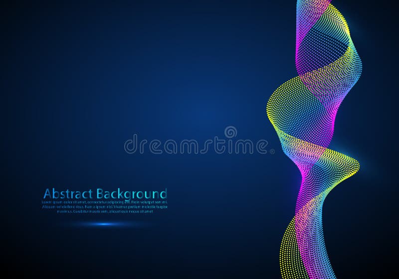 Particules numériques abstraites de vague Illustration futuriste de vecteur Élément de HUD Concept de technologie abrégez le fond illustration de vecteur Particules numériques abstraites de vague Illustration futuriste de vecteur Élément de HUD Concept de technologie abrégez le fond illustration de vecteur