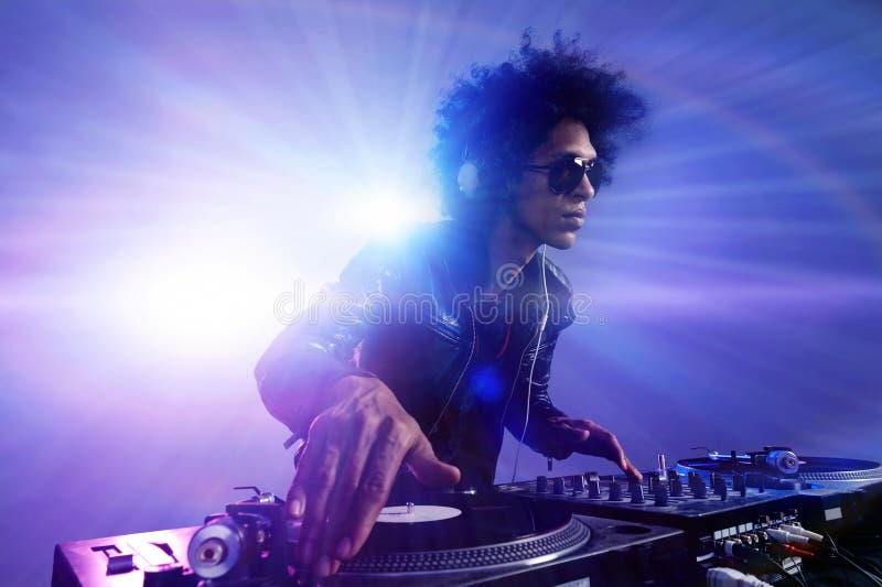 Festa de clube, DJ imagens de stock royalty free
