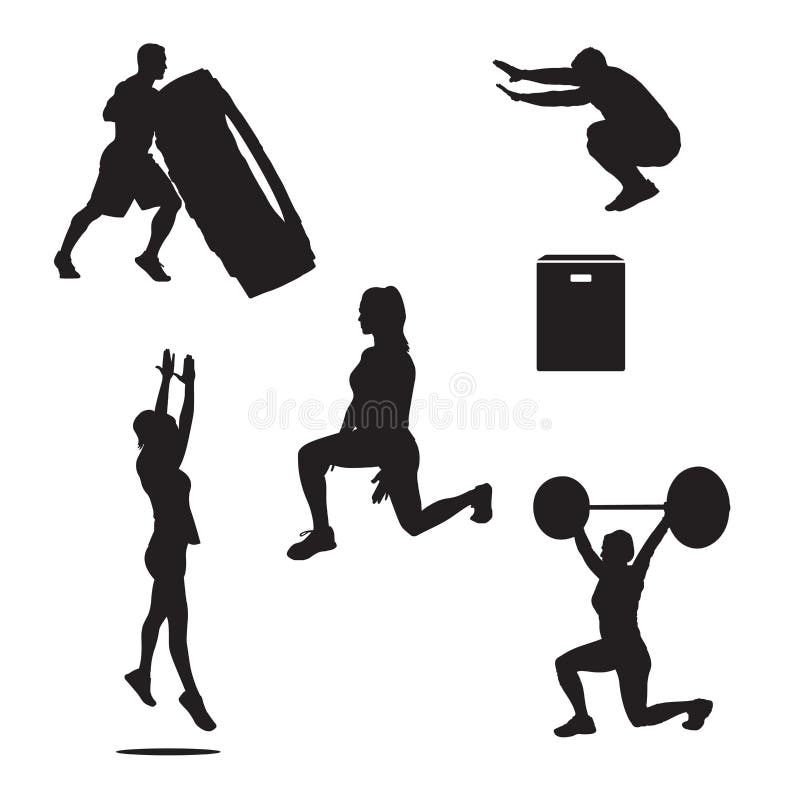 Partie d'Excercises de formation croisée illustration de vecteur