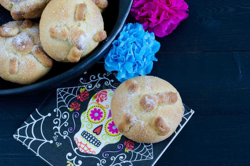 Partie Mexicaine, Jour Mort De Pain Des Morts Image stock - Image du