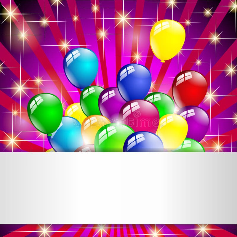 Multicolored birthday balloons party background. Multicolored birthday balloons party background