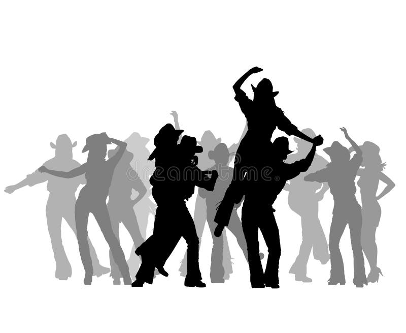 Partito del cowboy royalty illustrazione gratis Partito del cowboy royalty illustrazione gratis