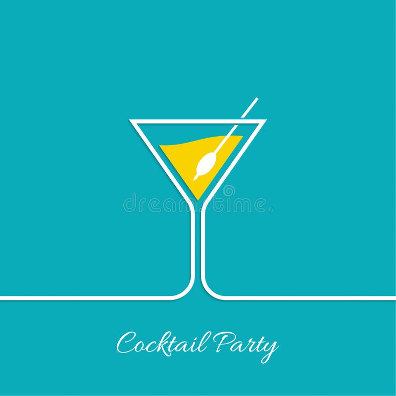 Partito di cocktail illustrazione vettoriale