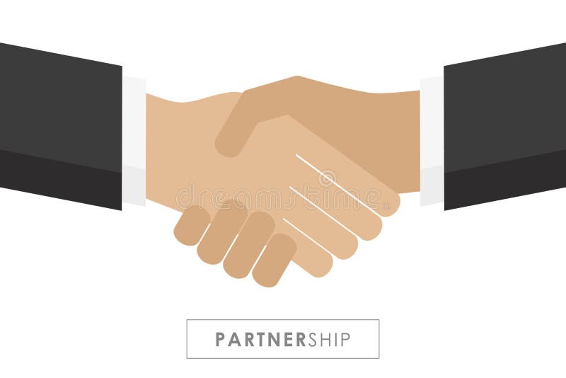 Partnerskap mellan handskakningen f?r tv? aff?rsm?n royaltyfri illustrationer Partnerskap mellan handskakningen f?r tv? aff?rsm?n royaltyfri illustrationer