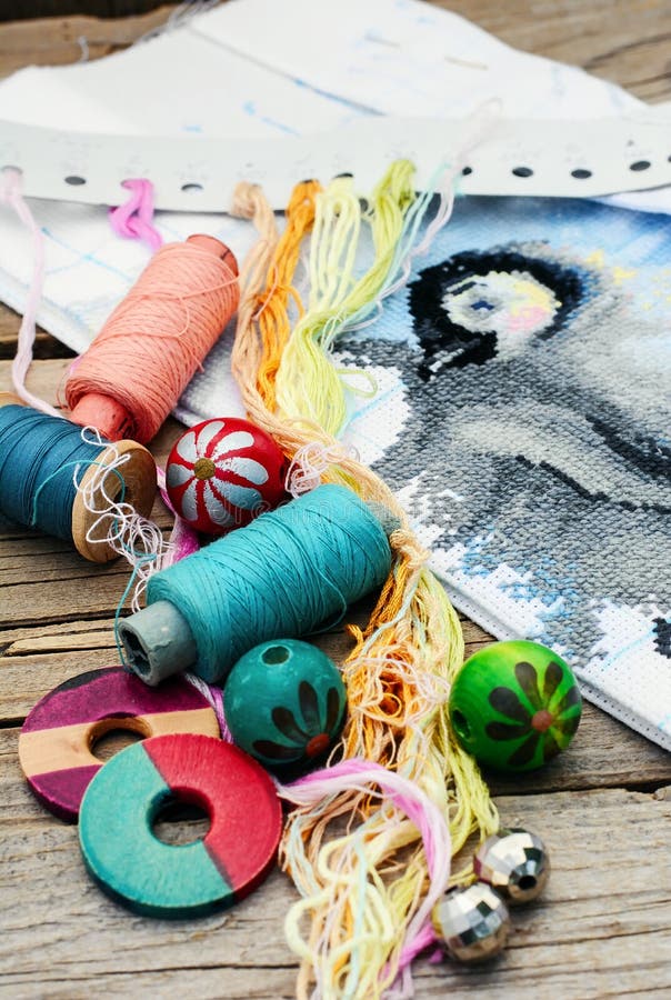 Parts and Accessories Embroidery Stock Photo Image of craftsmanship, creative 67573332