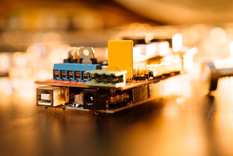 Parts for assembly cnc machine arduino board for controlling the