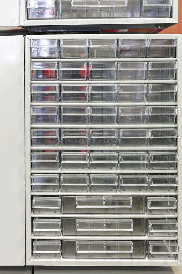 Parts drawers stock image. Image of shelf, storage, 41339091