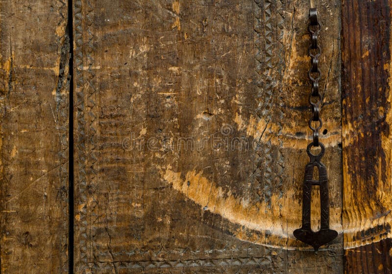 Parts and Elements of the Old Door Stock Photo Image of brass