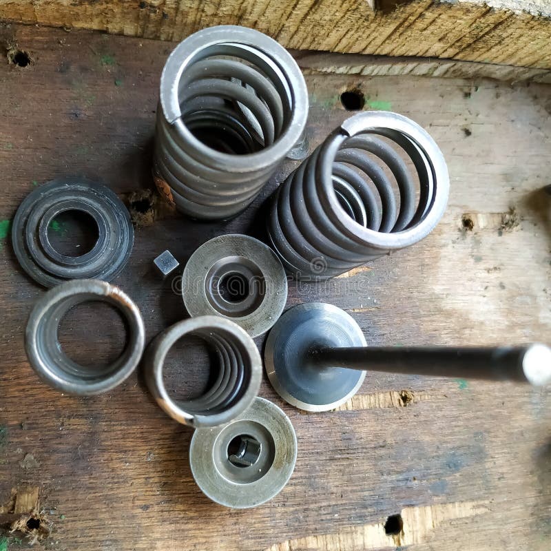 The Parts of Engine Cylinder Head Stock Photo Image of pengine, head