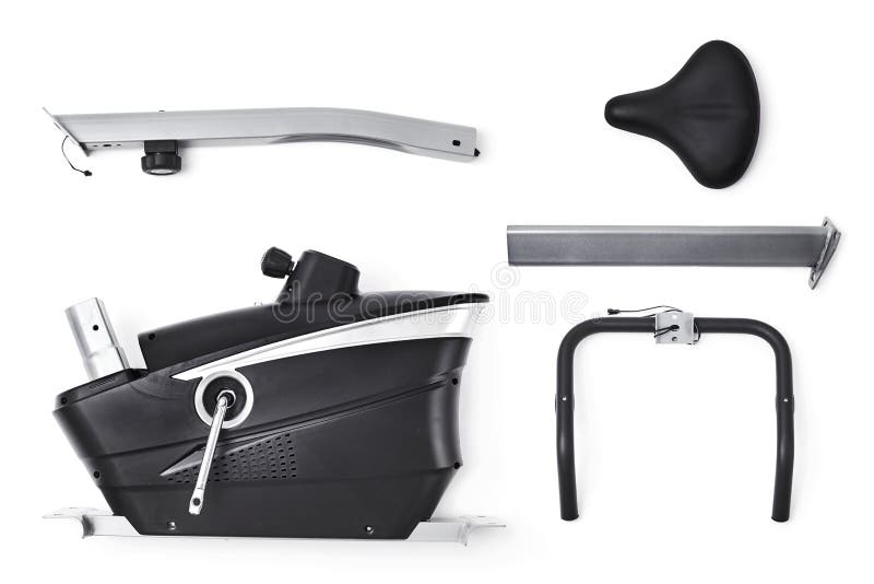 Parts of a Stationary Bicycle Stock Image Image of exercycle, machine