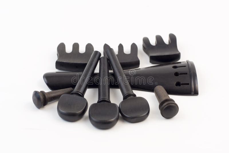 Parts of violin stock photography