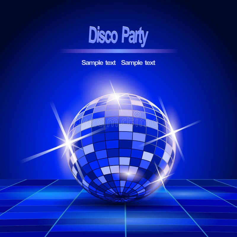 Party Background, Disco Ball Stock Vector Illustration of mirror