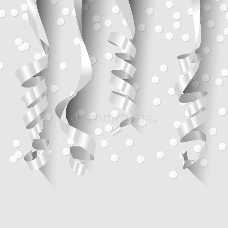 Party Background with Shiny Streamers. Stock Stock Vector