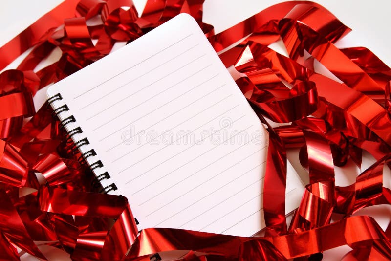 Party background with writing-pad