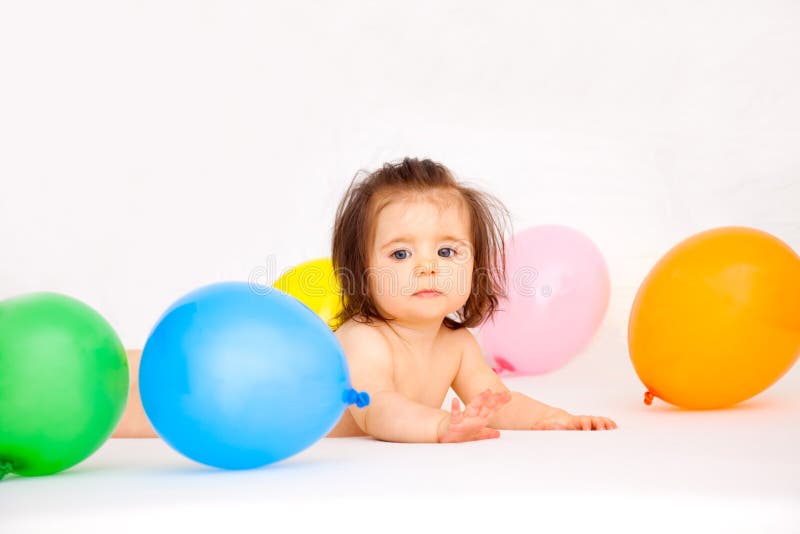 Blowing up a Balloon stock photo. Image of simple, colored - 13063194