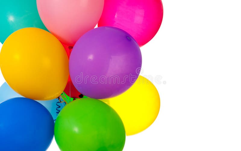 Colorful balloons stock image. Image of orange, rubber 16928327
