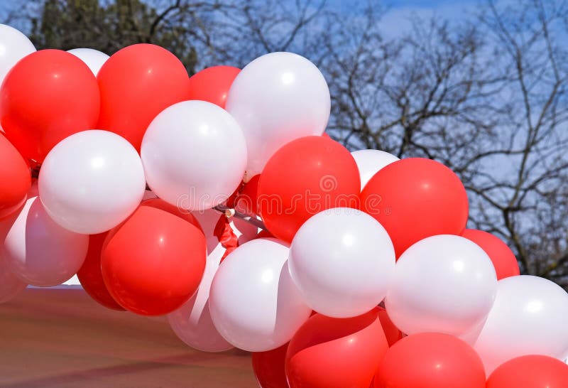 Party balloons stock photo. Image of brightly, blue, outdoors 68748710