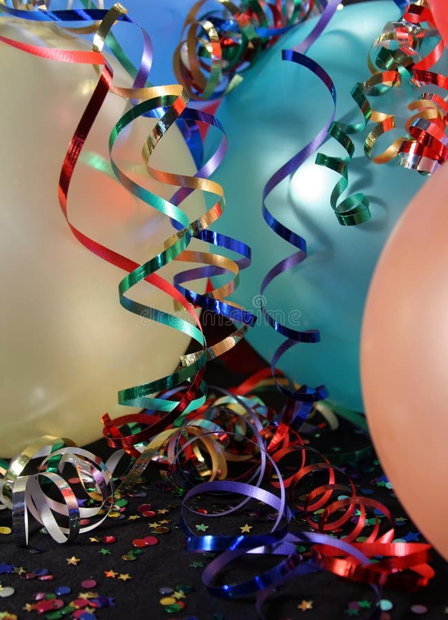 Party Balloons With Ribbons Picture. Image 5181590