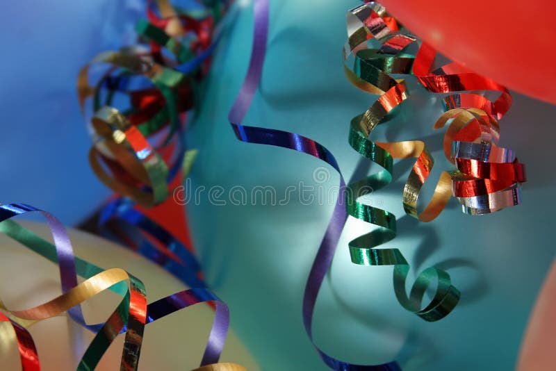 Party Balloons With Ribbons Picture. Image 5181590