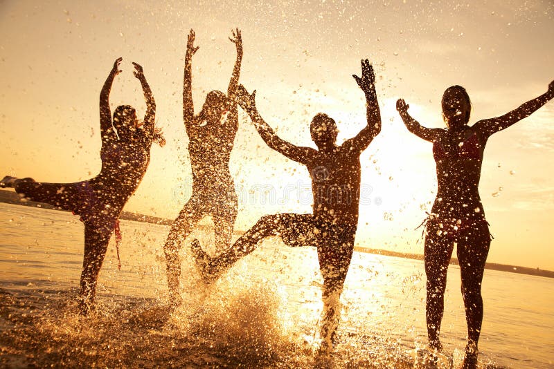 Party on beach royalty free stock photography Party on beach royalty free stock photography