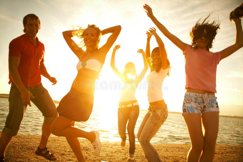 Party on the beach stock photo Party on the beach stock photo