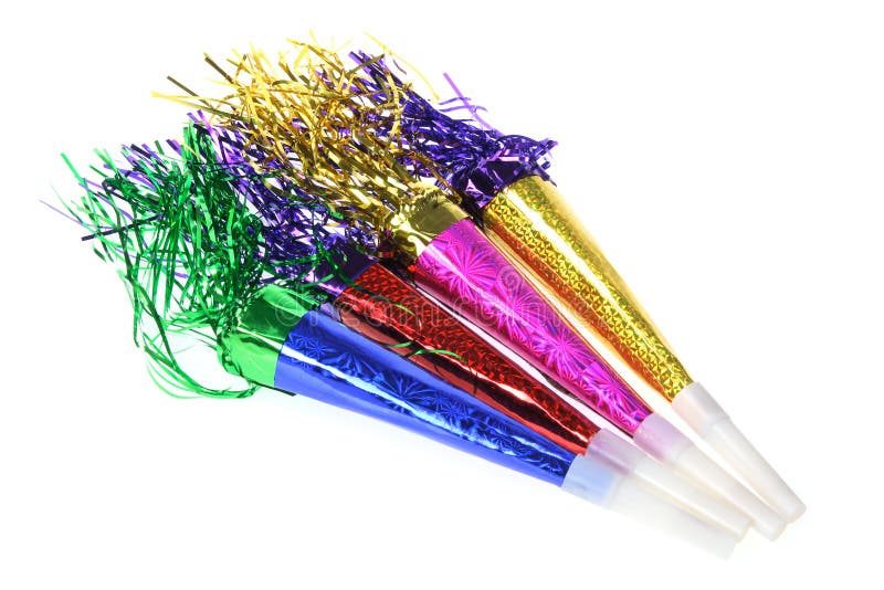 Party Blowers stock photo. Image of still, sound, year 21495920