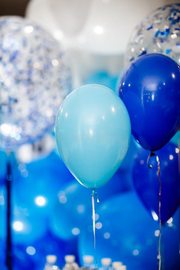 Blue balloons background stock image. Image of colorful 108835167