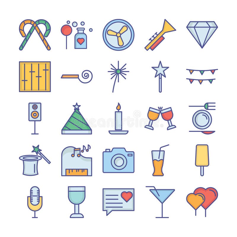 Party and Celebration Vector icon which can easily modify or edit vector illustration