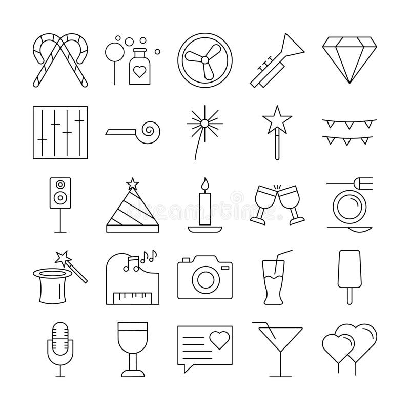 Party and Celebration Vector icon which can easily modify or edit vector illustration
