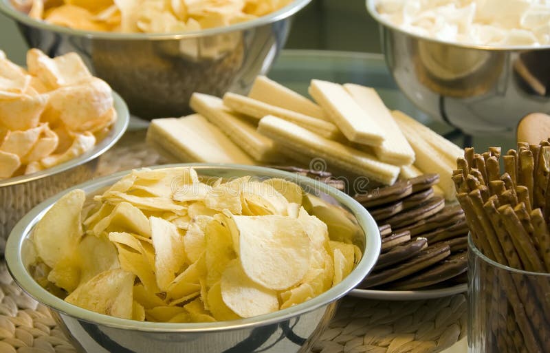 Party chips and crisps