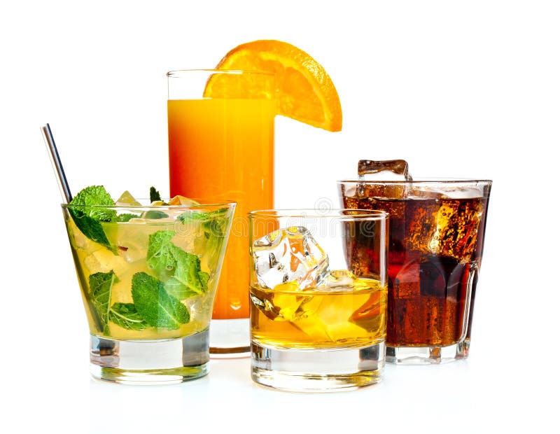 Party cocktails stock photo