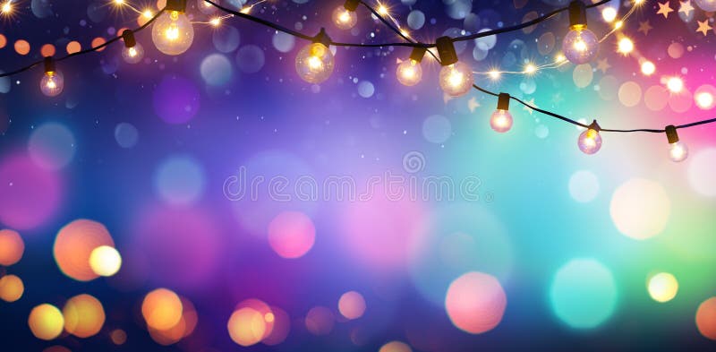 Colorful String Lights : Nice Colored String Lights Glow Light Post ...