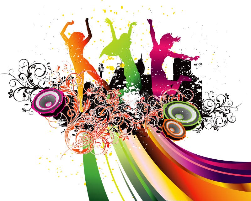Party-Flugblathintergrund Abbildung-Disco stock abbildung Party-Flugblathintergrund Abbildung-Disco stock abbildung