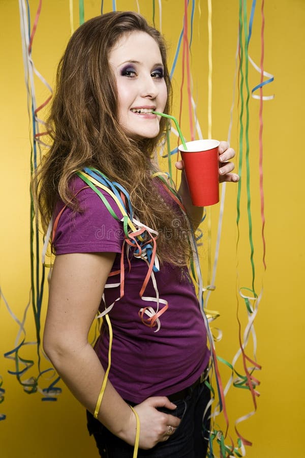 Party girl stock photo. Image of looking, hair, celebration 14502642