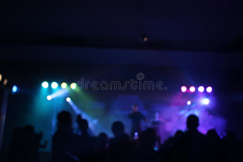 The Party Has Blurred People Stock Image - Image of blurred, colorful ...