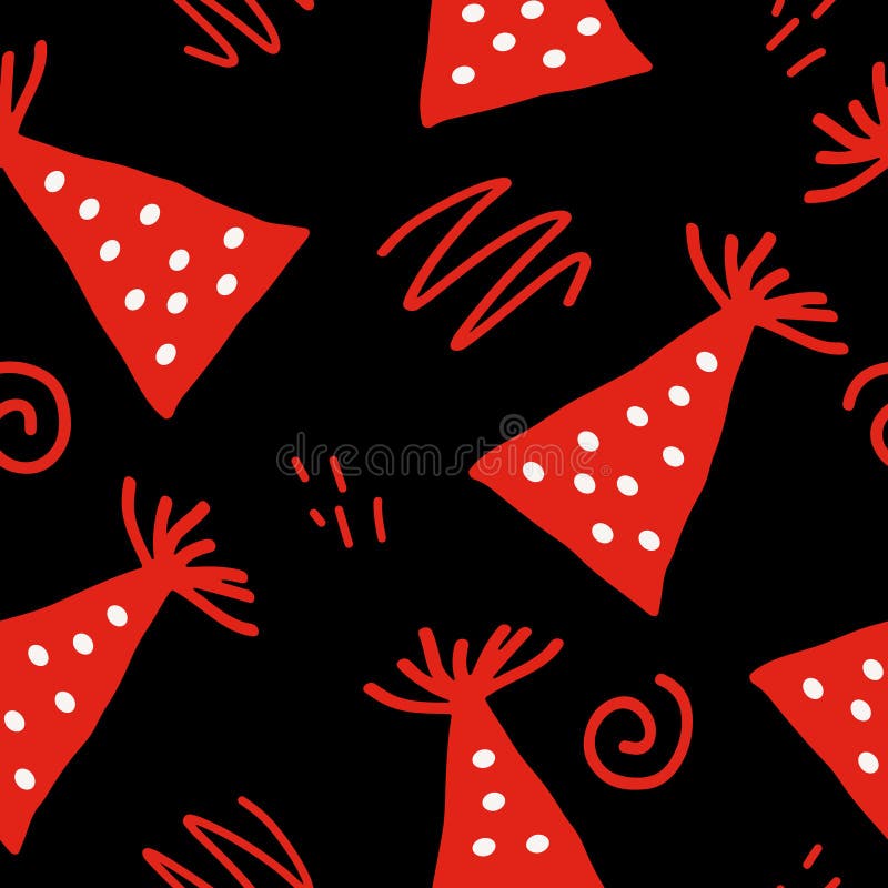 Địa điểm tất cả lại xuất hiện trong bức hình Party Hat and Doodles Seamless Pattern. Hãy thưởng thức bức tranh đầy màu sắc này, với đủ loại hoạt hình, vật phẩm đánh dấu sinh nhật và những họa tiết nhiều màu sắc để tăng thêm sự vui tươi trong buổi tiệc. Đó là một bức tranh cực kỳ sinh động và đáng xem.