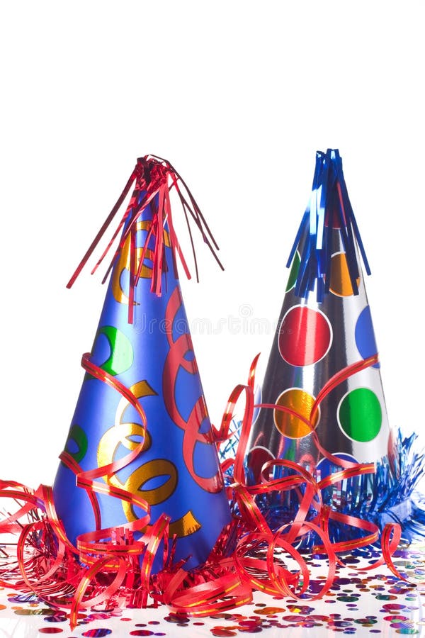 Party Hats, Streamers and Confetti Stock Image Image of christmas