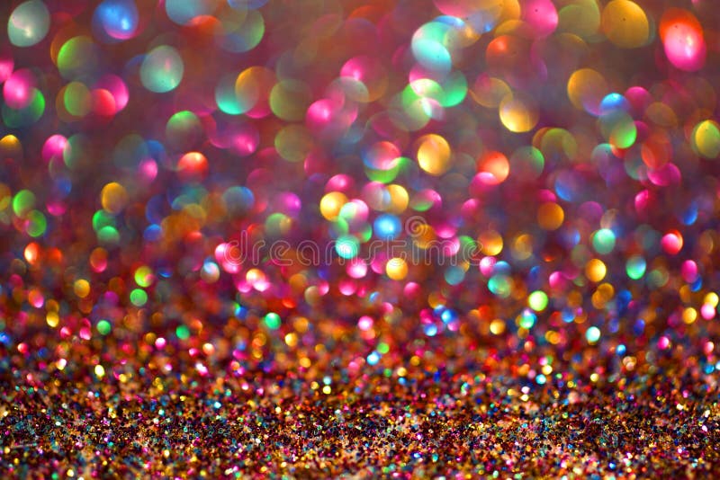 Party Lights Glitter and Stars Background Stock Image Image of