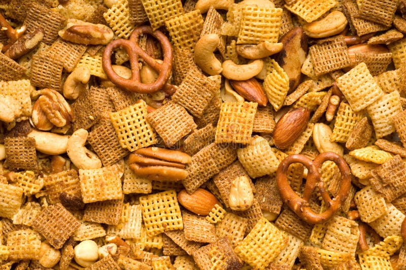 Pretzel Snack Mix Background Stock Photo - Image of pretzel, spice: 1652086