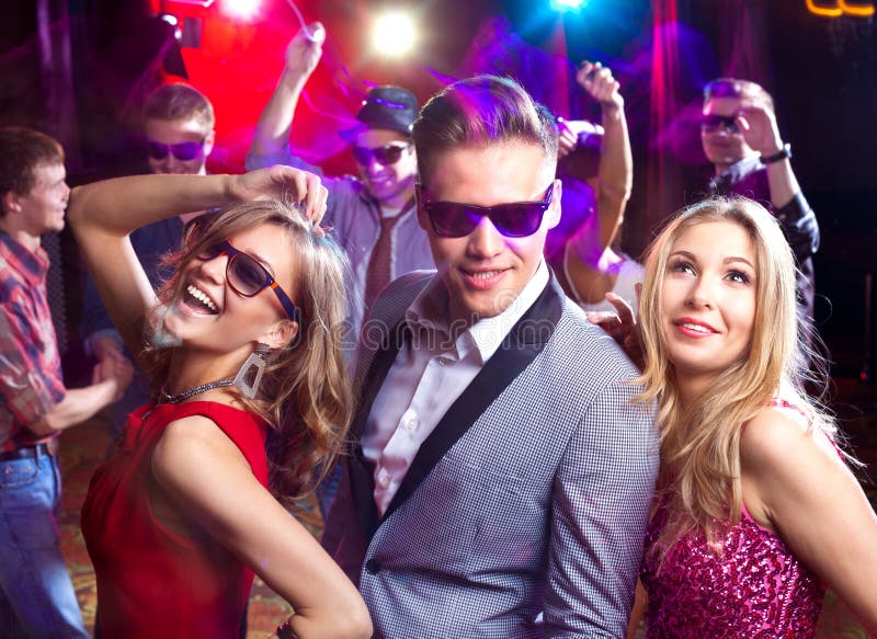 Party at nightclub stock image. Image of group, female - 33831369