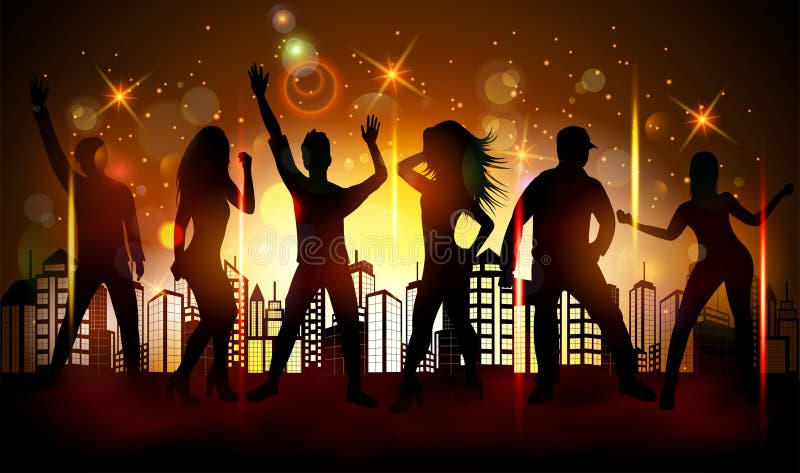 Party people in club stock vector. Illustration of explosion - 92423411