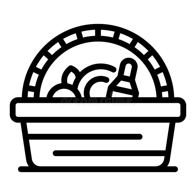 Picnic Basket Outline Stock Illustrations 1,796 Picnic Basket Outline