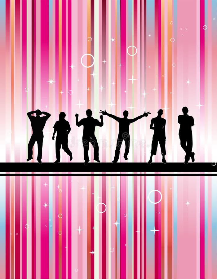 Party with pink background