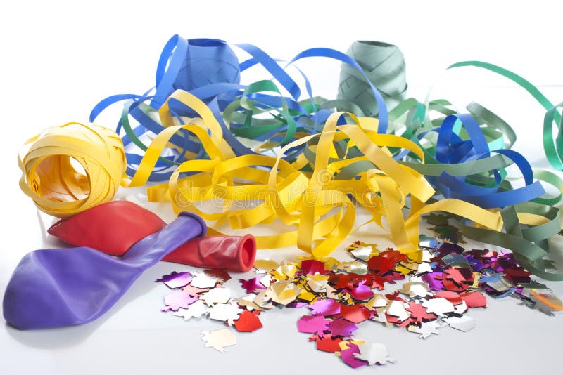 Party Ribbons And Balloons Stock Image Image 14338471