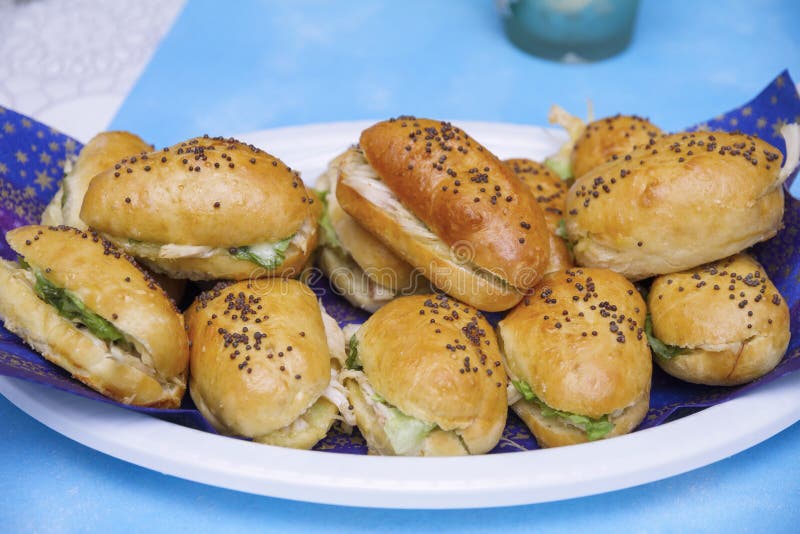 Party snacks stock image. Image of baked, party, pastry - 44137765