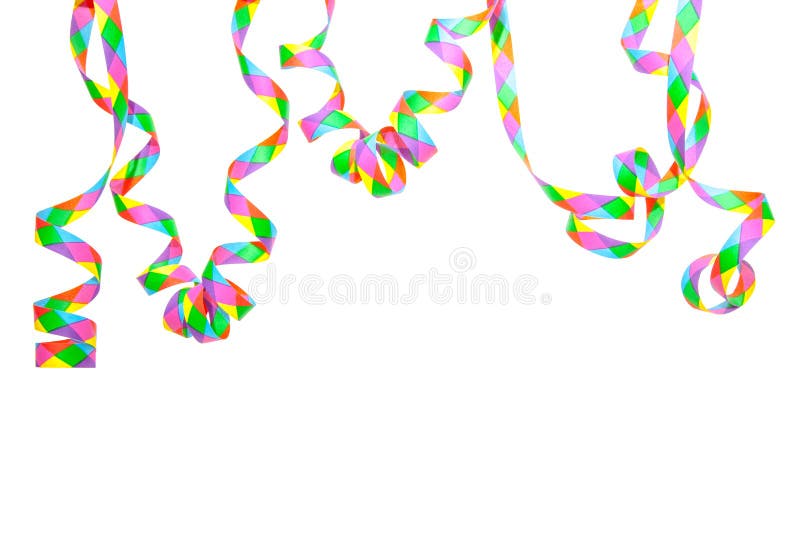 Party Streamer Presentation Template Stock Image Image of copy