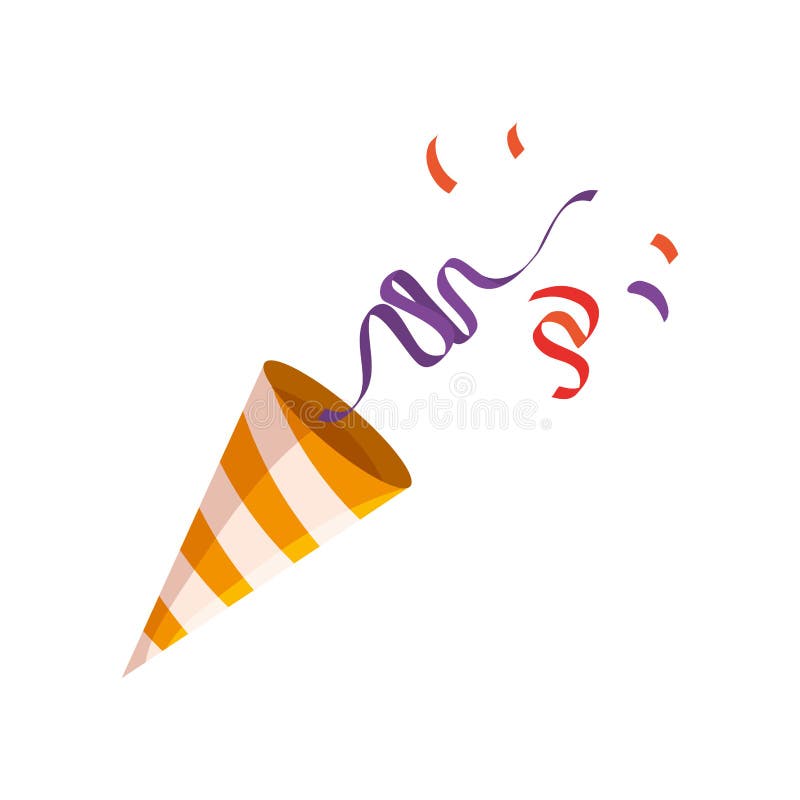 Partyjny kornet z confetti ilustracja wektor Partyjny kornet z confetti ilustracja wektor