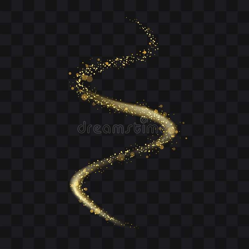 Gold glittering trail sparkling stardust abstract particles on background. Use for your product element. Gold glittering trail sparkling stardust abstract particles on background. Use for your product element.