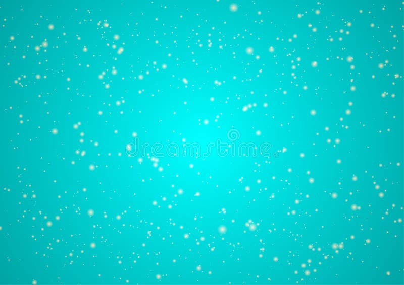 Snow particles on bright turquoise background. Vector illustration. Snow particles on bright turquoise background. Vector illustration